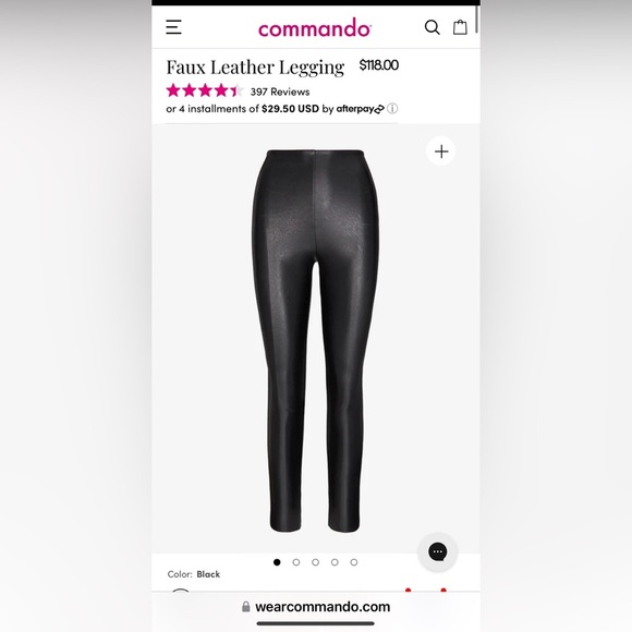 NWOT Commando Faux Leather Leggings - Picture 2 of 9